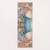 Onder het Zee visschelpen Yogamat (Achterkant)