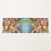 Onder het Zee visschelpen Yogamat (Achterkant (horizontaal))