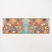 Onder het Zee visschelpen Yogamat (Achterkant (horizontaal))