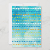 Onder het Zee Vissen Eerste Dag Uitnodigingen (Achterkant)