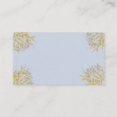 onder het zee vissen Luier Raffle baby shower Informatiekaartje (Achterkant)