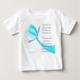 Onder het Zee visstaart T-Shirt met gedicht