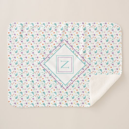 Onder het Zee viswalvissen Sherpa Deken (Voorkant (horizontaal))