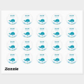 Onder het Zee voor zeedieren Ronde Sticker (Vel)