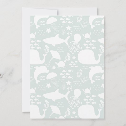 Onder het Zee Vriendenpatroon Kaart (Achterkant)