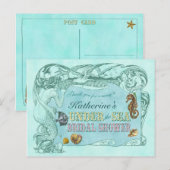 Onder het Zee Vrijgezellenfeest Dank U Briefkaart (Voorkant / Achterkant)