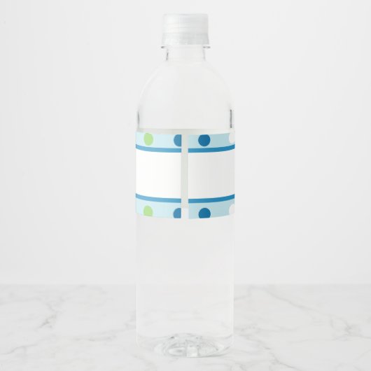 Onder het Zee / walvis waterlabel Waterfles Etiket (Achterkant)