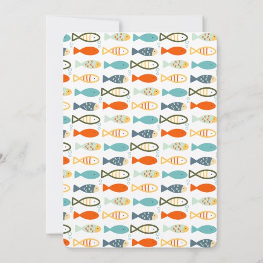 Onder het Zee Walvisvis 1e Verjaardag Kaart (Achterkant)