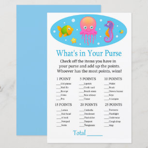 Onder het zee Wat zit er in je handtas-baby-schoen