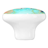 Onder het Zee waterontwerp Keramische Knop (Zijkant)