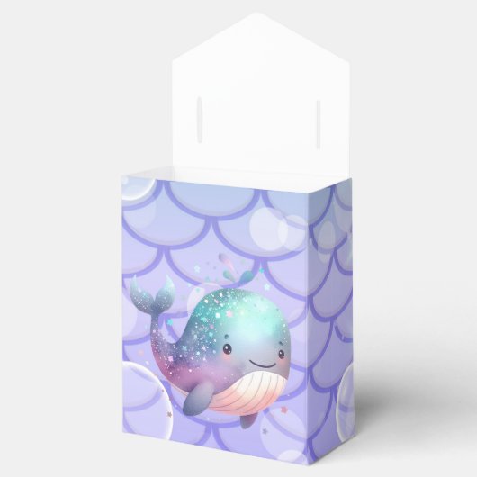 Onder het Zee Waterverf Baby shower Bedankdoosjes (Geopend)