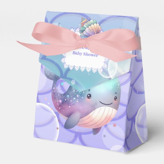 Onder het Zee Waterverf Baby shower Bedankdoosjes (Voorkant Zijde)