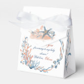 Onder het Zee Waterverf Baby shower Bedankdoosjes (Voorkant Zijde)