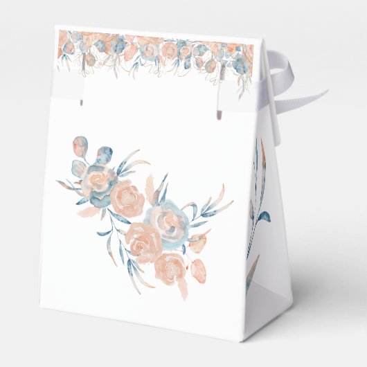 Onder het Zee Waterverf Baby shower Bedankdoosjes (Achterkant)