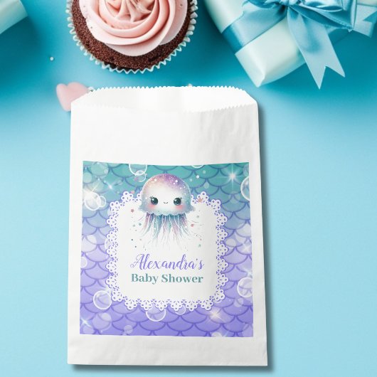 Onder het Zee Waterverf Baby shower Bedankzakje