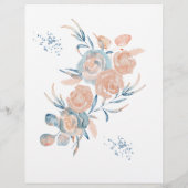 Onder het Zee Waterverf Baby shower Flyer (Achterkant)