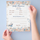 Onder het Zee Waterverf Baby shower Flyer (Hand)