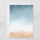 Onder het Zee Waterverf Baby shower Kaart (Achterkant)