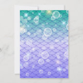 Onder het Zee Waterverf Baby shower Kaart (Achterkant)