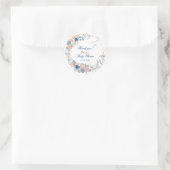 Onder het Zee Waterverf Baby shower Ronde Sticker (Tas)