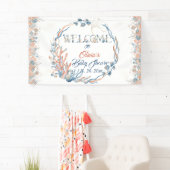 Onder het Zee Waterverf Baby shower Spandoek (Insitu)