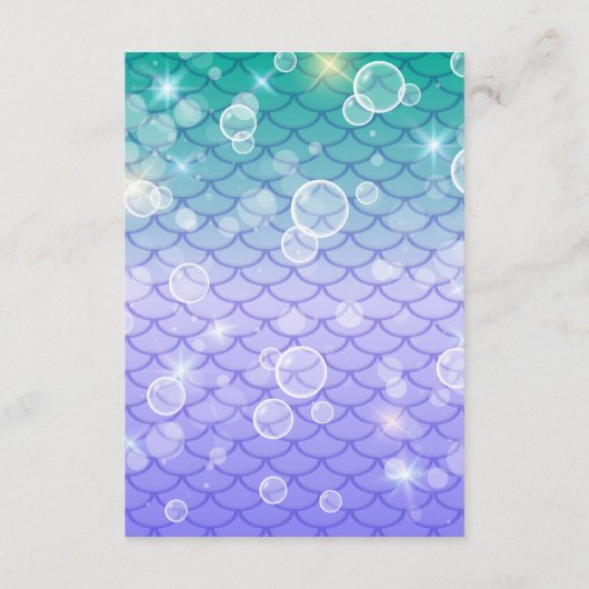 Onder het Zee Waterverf Diapper Raffle Informatiekaartje (Achterkant)