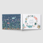 Onder het Zee Waterverf krans Baby shower Gastenboek (Volledig)