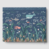 Onder het Zee Waterverf krans Baby shower Gastenboek (Achterkant)