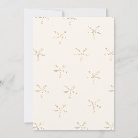 Onder het Zee Waterverf Nautisch Baby shower Kaart (Achterkant)