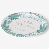 Onder het Zee Waterverf Nautisch Baby shower Papieren Bordje (Gekanteld)