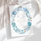 Onder het Zee Waterverf Neutrale Verjaardag Kaart