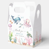 Onder het Zee Waterverf Ocean Animals Baby shower Bedankdoosjes (Geopend)