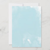 Onder het Zee Waterverf Ocean Animals Baby shower Kaart (Achterkant)