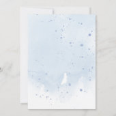 Onder het Zee Waterverf Ocean Animals Baby shower Kaart (Achterkant)