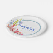 Onder het Zee "Welkom Baby shower" Papieren Bordje (Gekanteld)