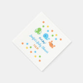 Onder het Zee / Whale Baby shower servetten (Hoek)