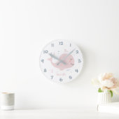 Onder het Zee Whale Kinder Nursery Wall Clock Ronde Klok (Huis)
