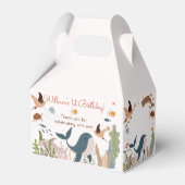 Onder het Zee Whale Shark Zee Life 1st Birthday Bedankdoosjes (Achterkant)