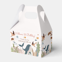 Onder het Zee Whale Shark Zee Life 1st Birthday Bedankdoosjes