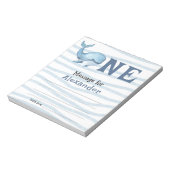 Onder het zee Whale verjaardagscapsule bericht Notitieblok (Linkerzijde)