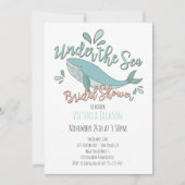 Onder het Zee Whale Vrijgezellenfeest Kaart (Voorkant)
