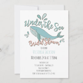 Onder het Zee Whale Vrijgezellenfeest Kaart