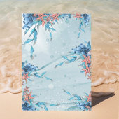 Onder het Zee Whales Boy Baby shower Kaart