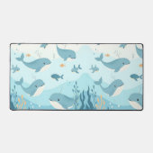 Onder het Zee Whales & Fish Kinder Bureaumat (Voorkant)