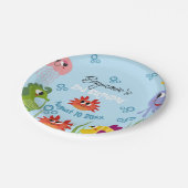 Onder het Zee Whimsical Creatures Birthday Party Papieren Bordje (Gekanteld)