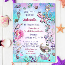Onder het Zee Whimsical Mermaid Birthday Party