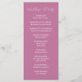 Onder het Zee Whimsical Waterverf Beach Bruiloft Programmakaart (Achterkant)