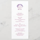 Onder het Zee Whimsical Waterverf Beach Bruiloft Programmakaart (Voorkant)