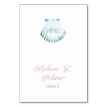 Onder het Zee Whimsical Waterverf Naam Plaats Kaar