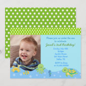 Onder het Zee worden aangepaste uitnodigingen op d (Voorkant / Achterkant)